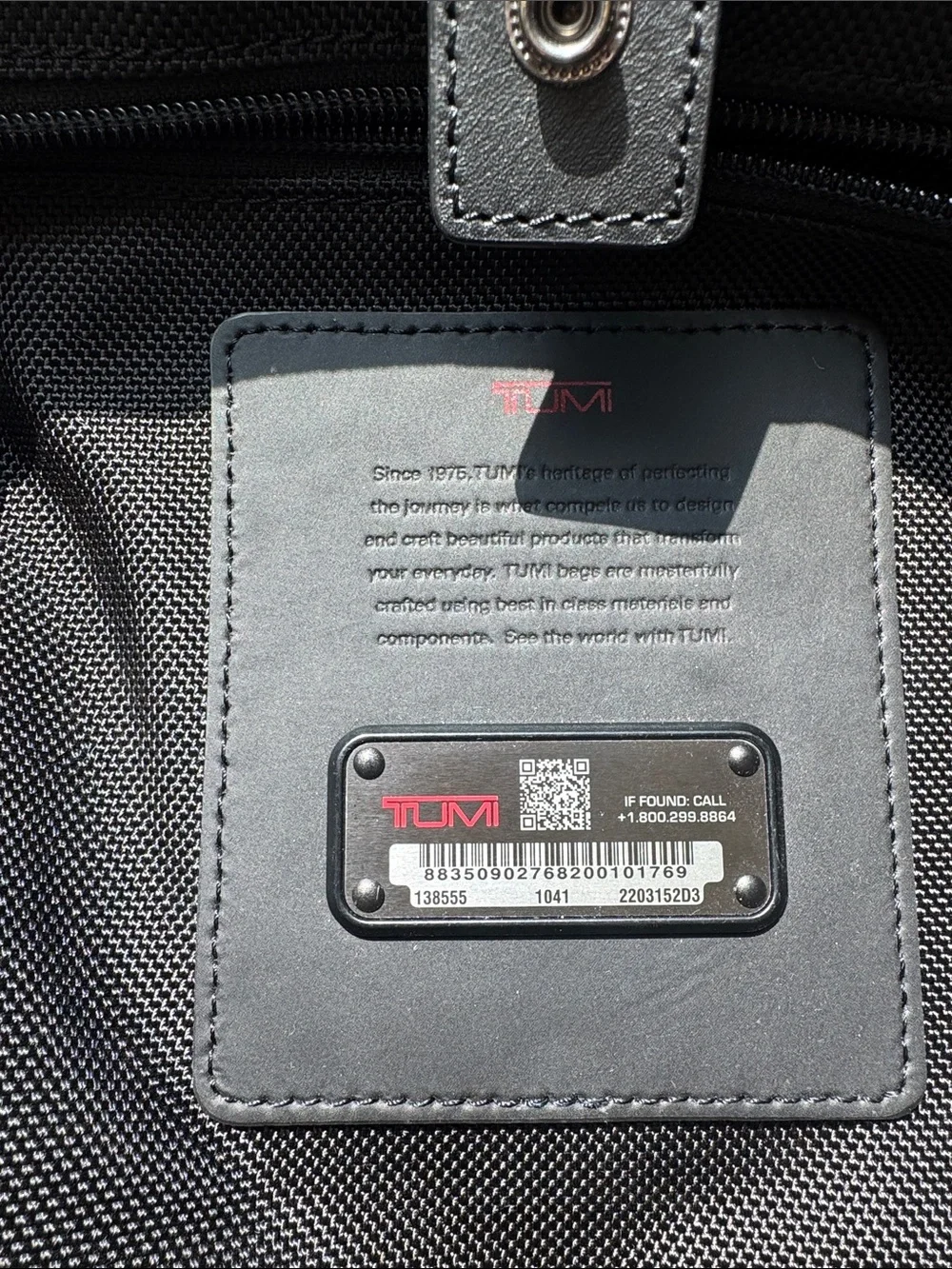 TUMI Alpha 3 Carryall Tote Bag in Black (Style Number: 138555-1041 - Picture 2 of 8